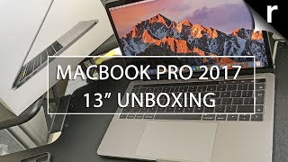 Macbook Pro 2017 unboxing 13inch Touch Bar model with Kaby Lake [upl. by Carolle125]