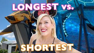 LONGEST amp SHORTEST Disney World Challenge Are These Popular Rides Worth The Waits  All 4 Parks [upl. by Hanad]