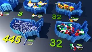 Countries size comparison VS USA [upl. by Nova]