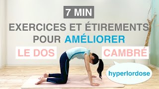 EXERCICES amp ÉTIREMENTS POUR LE DOS CAMBRÉHyperlordoseEXERCISES amp STRETCHES FOR HYPERLORDOSIS [upl. by Neelsaj28]