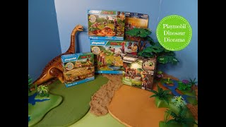 Playmobil Dino Playsets amp Dinosaur Small World Diorama [upl. by Ylurt]