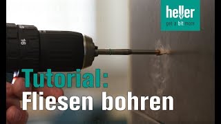 Tutorial Wie man professionell in Fliesen bohrt HellerTV CeraExpert ProXtreme Fliesenbohrer [upl. by Sparrow]