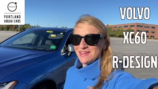 Bursting Blue Volvo XC60 T6 RDesign with Polestar  Walkaround with Heather [upl. by Hgielhsa]