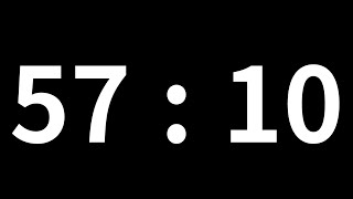 57분 10초 타이머｜57minute 10second timer｜3430 second timer｜Countdown with Alarm [upl. by Obau]