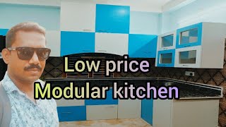 low budget modular kitchen ।। low price interior design ।। [upl. by Yeltneb122]