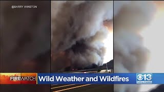 Rare Fire Tornado Spotted Near Northern California Wildfire [upl. by Rossen948]