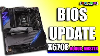 How to update GIGABYTE X670E AORUS MASTER BIOS  Tutorial [upl. by Rudiger]