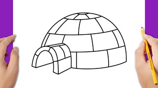 How to draw an igloo [upl. by Agrippina]