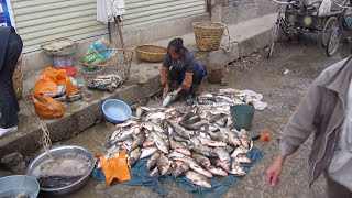 Regional market at a Chinese village near Dali Yunnan province [upl. by Crescen]