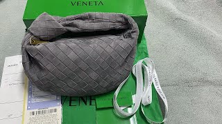 Bottega Veneta Jodie Top Handle Mini Intrecciato Gray Review [upl. by Vaasta895]