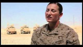 Female Marines in Afghanistan [upl. by Nylhtiak]