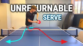 The Unreturnable Table Tennis Serve  Tutorial [upl. by Anertal56]