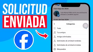 Cómo VER las SOLICITUDES ENVIADAS en Facebook Guía Completa [upl. by Nordek]