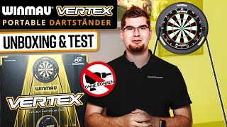 Winmau Vertex Portable Dartständer ohne Bohren  Unboxing amp Test 🎯 [upl. by Tibold]