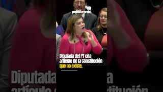 DIPUTADA CITA ARTÍCULO DE LA CONSTITUCIÓN QUE NO EXISTE shorts politikmnte ministros [upl. by Vittorio]