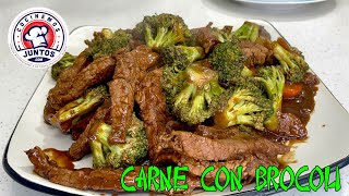 Carne con brocoli Comida China deliciosa [upl. by Hogg]