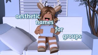 ₊˚✧ aesthetic ₊˚✧ names for rolesranks in roblox groups  rosaliexø [upl. by Ahsets371]