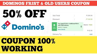 dominos frist amp old users coupon  dominos coupon code today [upl. by Vogeley]