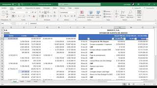Elaboración de conciliación bancaria desde cero apoyado con tablas dinamicas 2021 [upl. by Dumanian]
