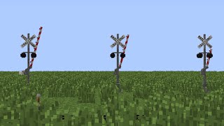 Minecraft Railroad Crossing Tutorial For Traincraft [upl. by Booze]