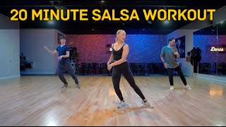 Easy to Follow 20 Minute Salsa Dance Workout [upl. by Xeno]