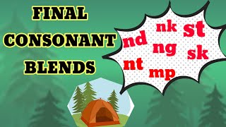 Final consonant blends  Ending blends ndnkntngmpskst thelearninghubpampamajumdar [upl. by Jacobah]