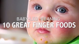 Babyled weaning 10 great finger foods [upl. by Hesper]