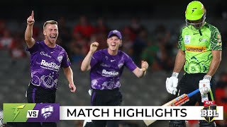 Hurricanes comeback halts Thunder winning streak  BBL11 [upl. by Anirbed381]