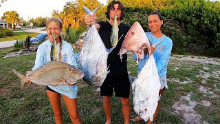 Jolthead Porgy amp Red Snapper Catch and Cook [upl. by Andris]