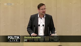 Christian Hafenecker  Freigabe Pannenstreifen StVO  1462018 [upl. by Aihsak]