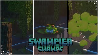 Swampier Swamps Minecraft Mod Showcase  Frogs Expansion Swamp Overhaul amp New Items [upl. by Sitelc]