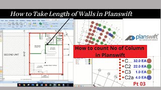 Use of Linear and Count command in Planswift [upl. by Enirual]