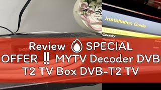 Review 🔥SPECIAL OFFER‼️MYTV Decoder DVB T2 TV Box DVBT2 TV Tuner Terrestrial Receiver [upl. by Rintoul269]