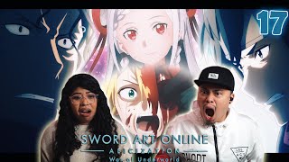 YUNA AND EIJI VS POH Sword Art Online Alicization War of the Underworld Episode 17 Reaction [upl. by Enail]