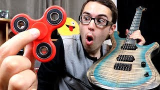 Fidget Spinner as a Guitar Pick [upl. by Ynnot]