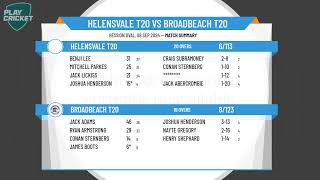 Helensvale T20 v Broadbeach T20 [upl. by Lletram621]