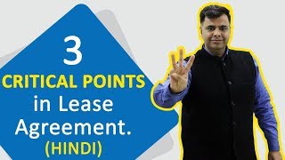 3 critical points to consider before signing rentlease agreementIn HINDI [upl. by Rrats]