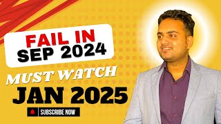 Must watch video if failed in ca inter September 2024 exam Jan 2025 preparation [upl. by Selima267]