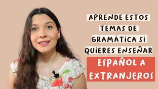 📚 Enseñar ESPAÑOL PARA EXTRANJEROS Qué GRAMÁTICA se enseña en el NIVEL A1 [upl. by Maitilde559]