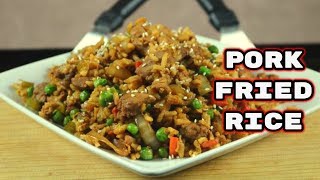 Pork Fried Rice  36 Inch Blackstone Griddle  Griddle Recipes [upl. by Nataniel]