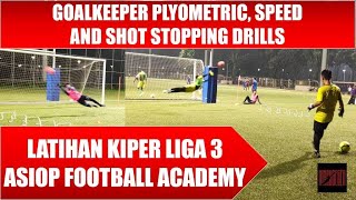 LATIHAN KIPER LIGA 3 ASIOP APACINTI  GOALKEEPER PLYOMETRIC AND SHOT STOPPING TRAINING DRILLS [upl. by Htrag]