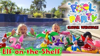 Elf on the Shelf Pool Party Gone Wrong Who Falls In Caught on Camera [upl. by Malda]