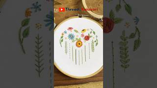 Most Beautiful Hand Embroidery designsembroidery for beginners embroidery shorts [upl. by Fogarty]