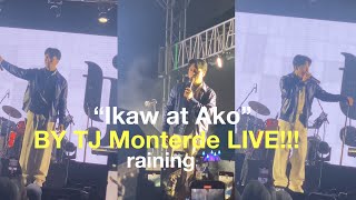 “Ikaw at Ako” LIVE by TJ Monterde on 711 Slurp Bite amp Jam Concert Cebu  raining ☔️ [upl. by Elbas]