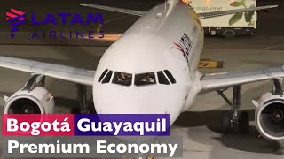 Bogotá BOG  Guayaquil GYE • LATAM Airlines • Premium Economy • A319 HCCPY • TRIP REPORT 4K [upl. by Shaun]