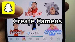 Snapchat How to Make Cameos amp Send [upl. by Islean]