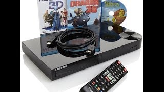 Samsung Smart 3D WiFi Bluray Player with 3 Discs [upl. by Soirtimid]