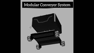 Modular Conveyer Belt  CAD Designing solidworks prototype project majorprojects robotics [upl. by Enohpesrep]