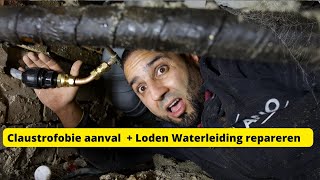 Hoe moet je een loden waterleiding repareren in een kruipruimteplumbingproblems [upl. by Rivy]