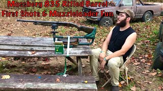 Mossberg 835 Rifled Barrel First Shots amp Muzzleloader Fun [upl. by Dareen]